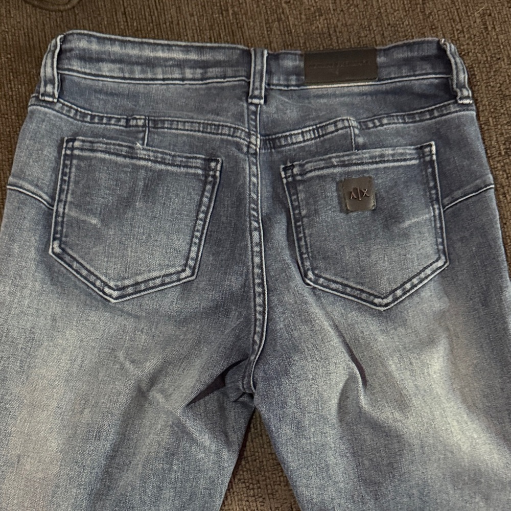 Armani Exchange Blue Skinny Jeans